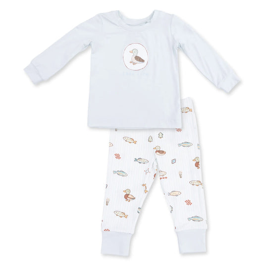 Lake Life Long Sleeve Loungewear Set - Doodlebug's Children's Boutique
