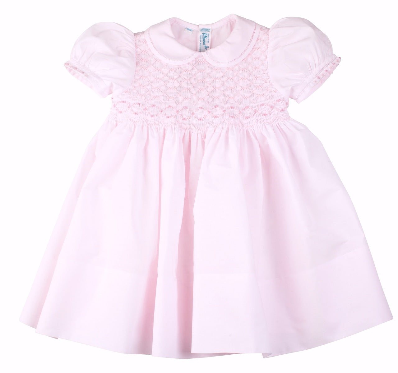 Pink Smocked Collared Dress  - Doodlebug's Children's Boutique