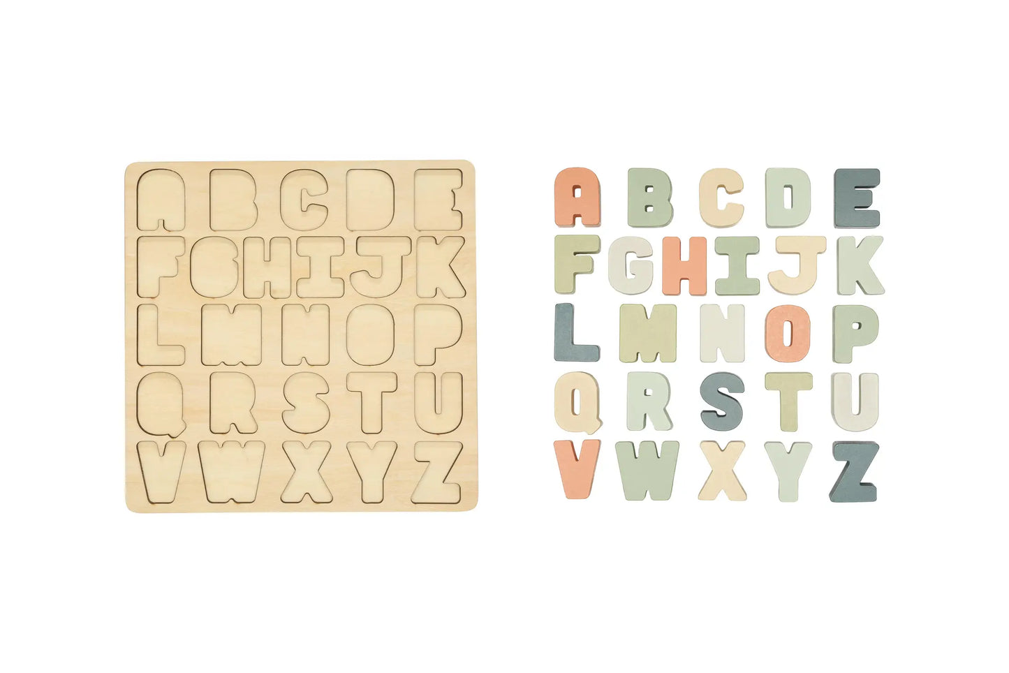 Wooden Alphabet Puzzle  - Doodlebug's Children's Boutique