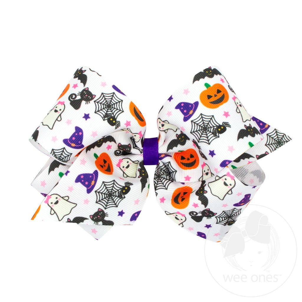 Halloween Print King Bow  - Doodlebug's Children's Boutique