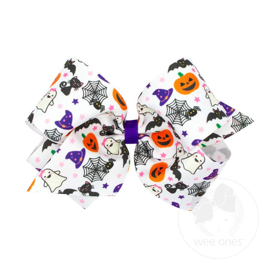 Halloween Print King Bow  - Doodlebug's Children's Boutique