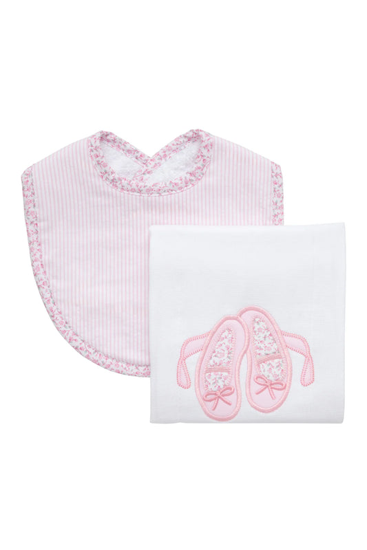 Ballet Bib & Burp Cloth Box Set - Doodlebug's Children's Boutique