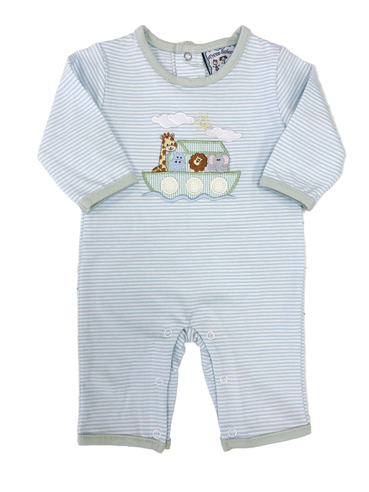 Noah's Ark Applique Romper - Doodlebug's Children's Boutique