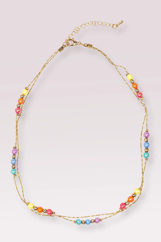 Boutique Golden Rainbow Necklace  - Doodlebug's Children's Boutique