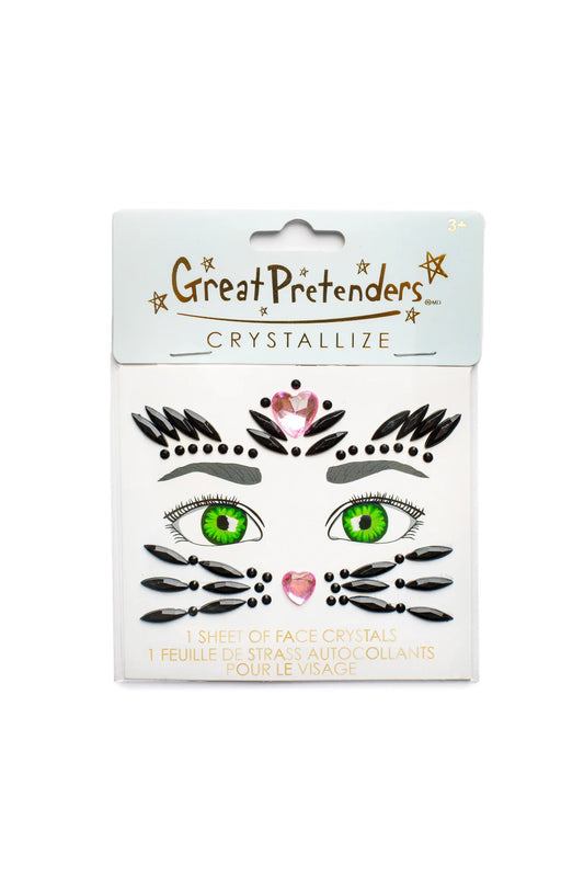 Black Cat Face Crystals  - Doodlebug's Children's Boutique