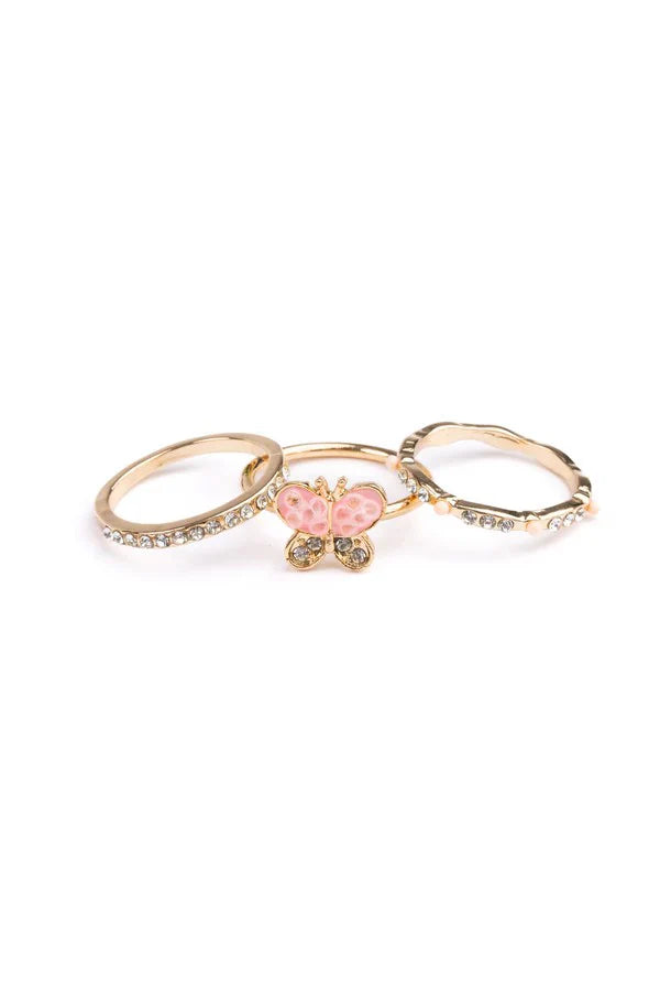 Boutique Chic Butterfly Garden Ring Set