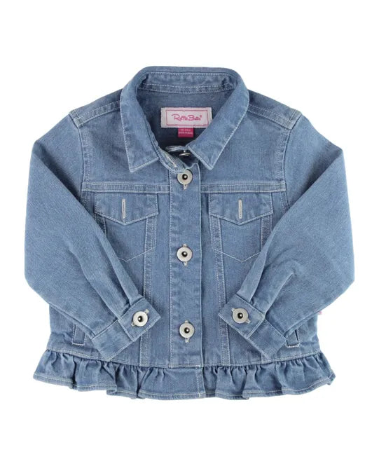 Light Wash Denim Jacket  - Doodlebug's Children's Boutique