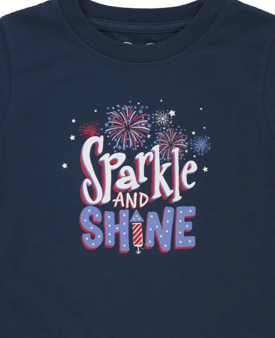 Sparkle & Shine Graphic Tee  - Doodlebug's Children's Boutique