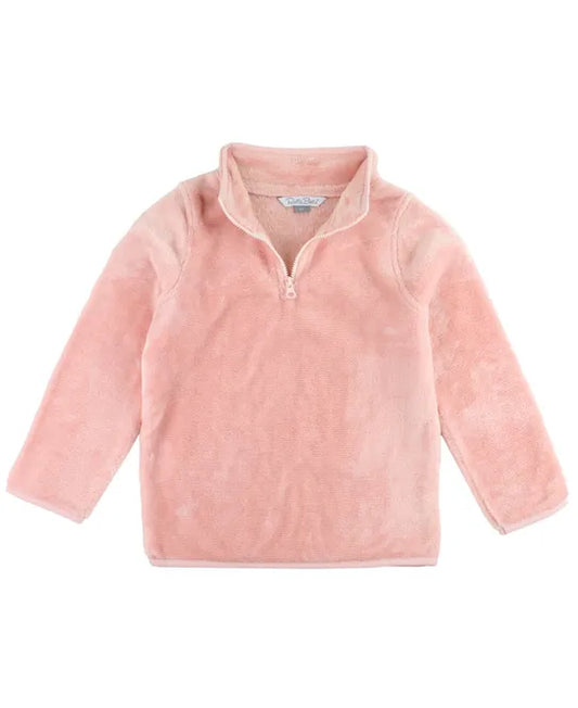 French Rose Fleece Pocket Pullover  - Doodlebug's Children's Boutique