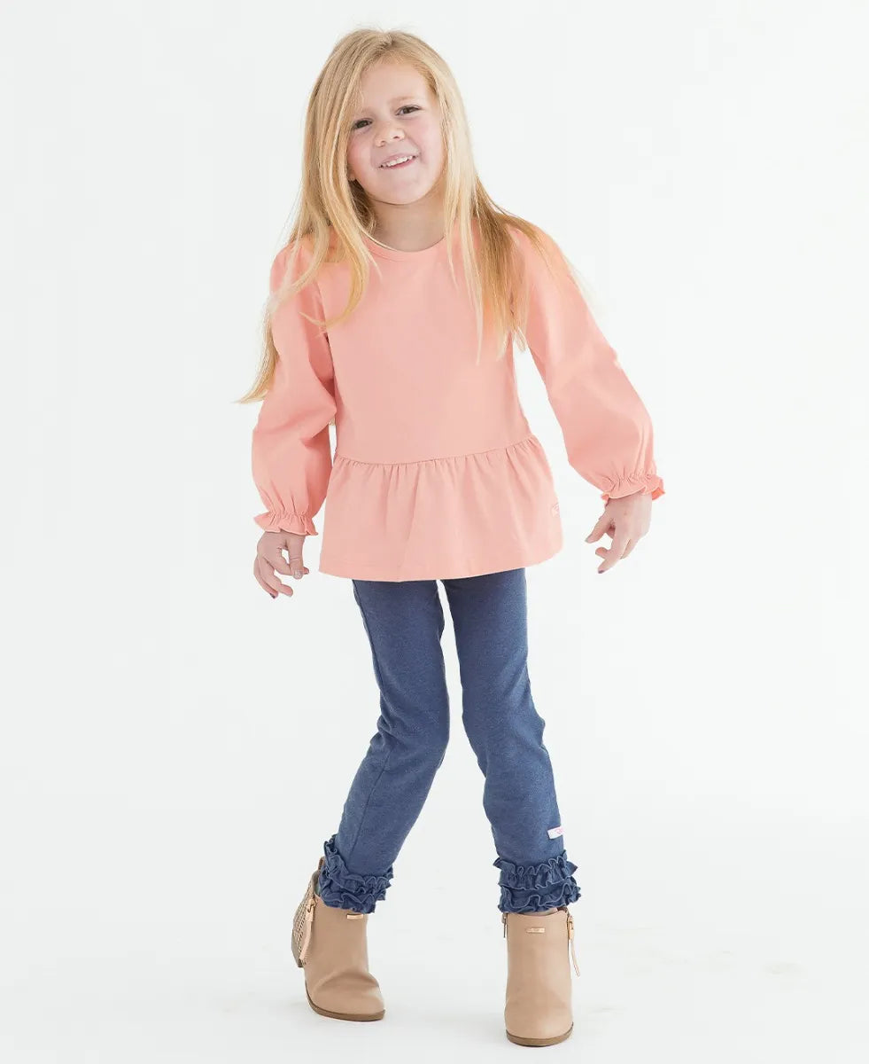 French Rose Puff Sleeve Top  - Doodlebug's Children's Boutique