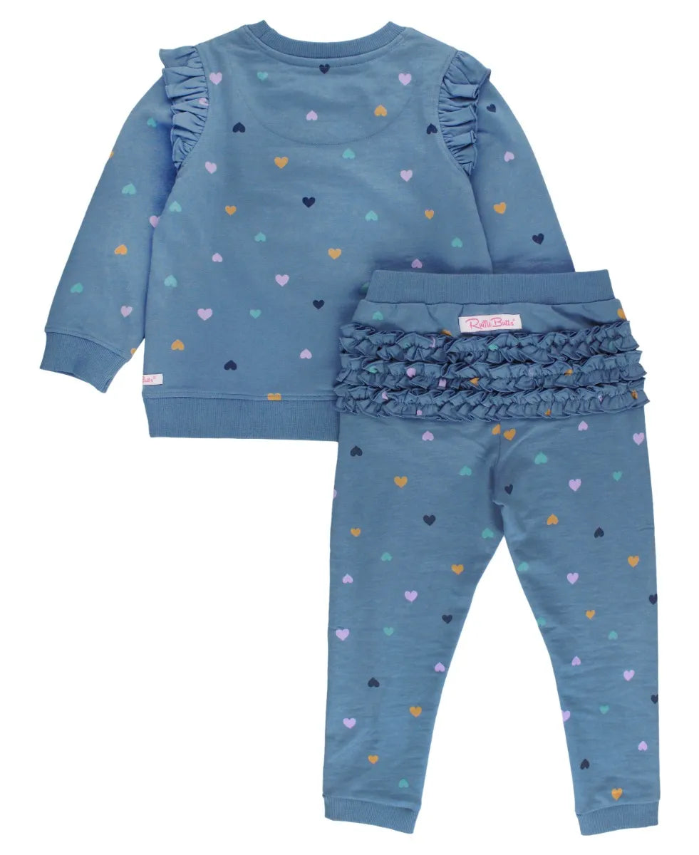 Lots of Love Baby Knit Flutter Jogger Set  - Doodlebug's Children's Boutique