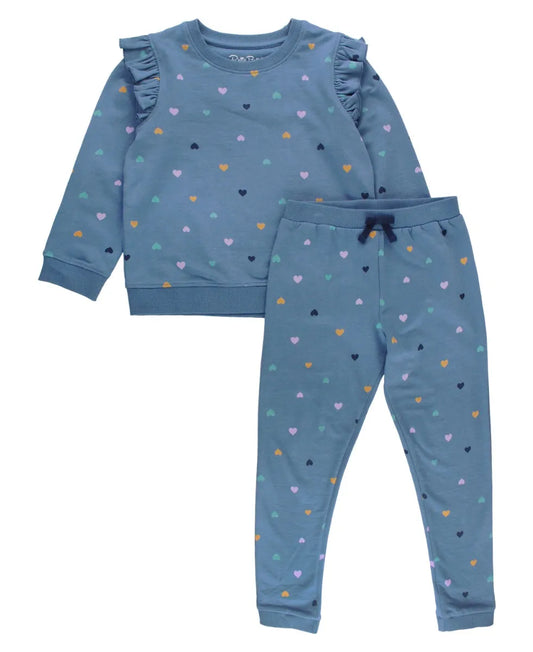 Lots of Love Kids Knit Flutter Jogger Set  - Doodlebug's Children's Boutique
