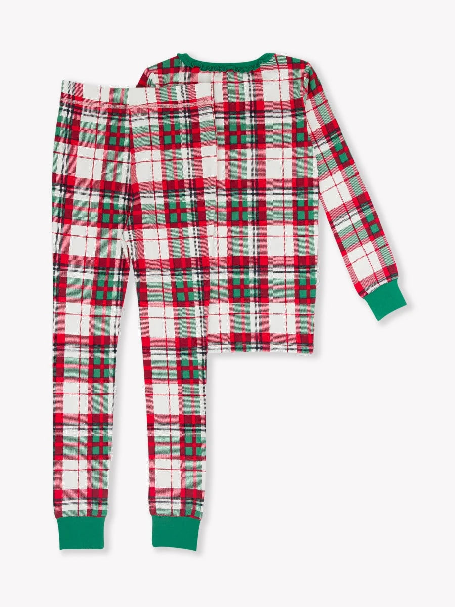 Dashing Dreams Plaid Modal Long Sleeve Pajama Set  - Doodlebug's Children's Boutique