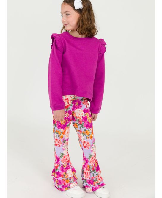 Lavender Valley Flare Pants - Doodlebug's Children's Boutique