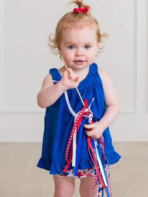 Star Spangled Knit Swing Top and Bloomer Set - Doodlebug's Children's Boutique
