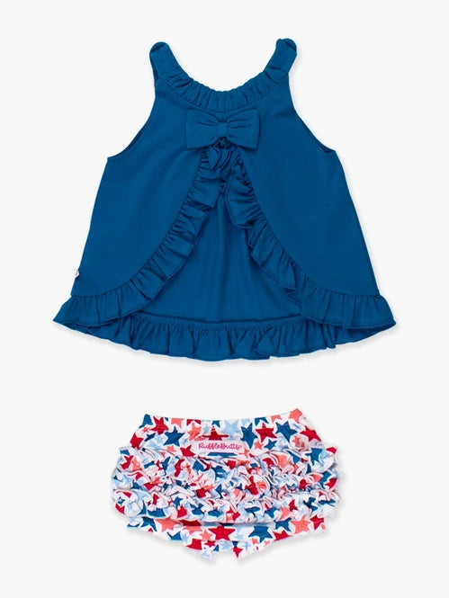 Star Spangled Knit Swing Top and Bloomer Set - Doodlebug's Children's Boutique