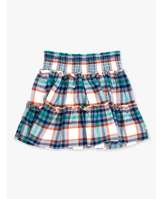 Peyton Plaid Smocked Twirl Skirt - Doodlebug's Children's Boutique