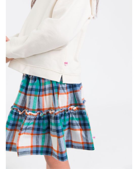Peyton Plaid Smocked Twirl Skirt - Doodlebug's Children's Boutique