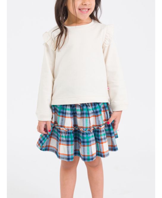 Peyton Plaid Smocked Twirl Skirt - Doodlebug's Children's Boutique