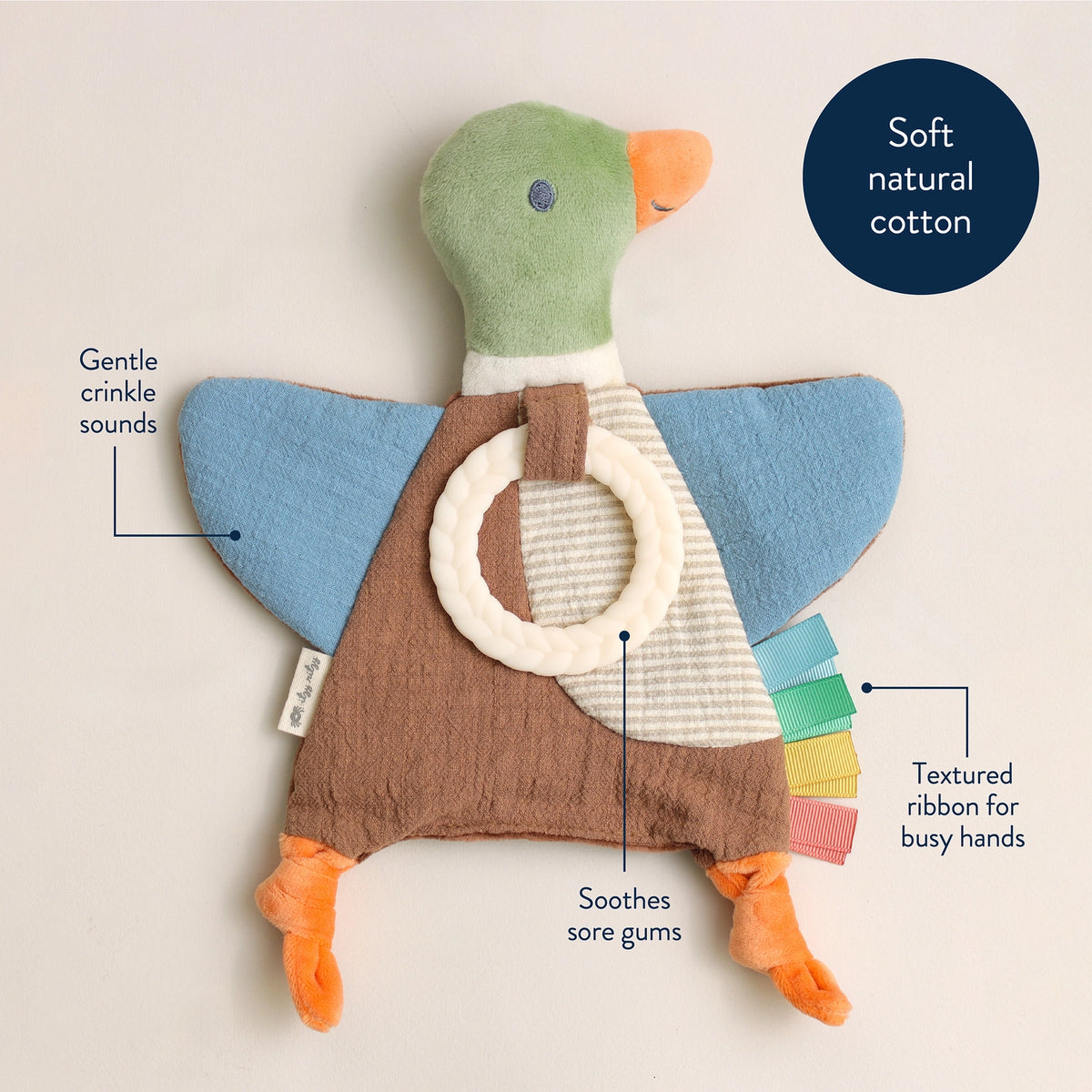 Mallard Duck Bitzy Crinkle™ - Doodlebug's Children's Boutique