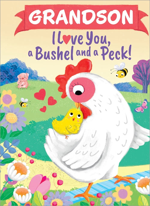 Grandson I Love You, a Bushel and a Peck Book (Copy)