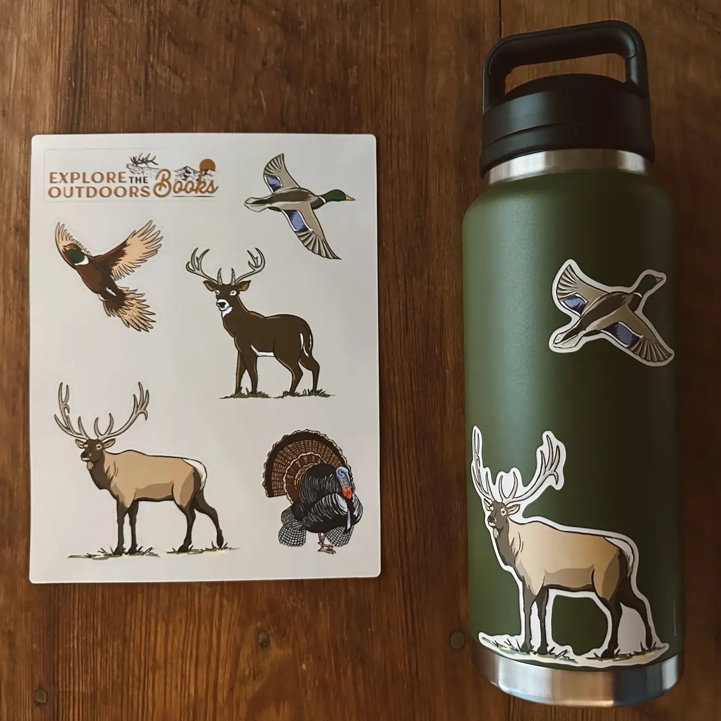 Weatherproof Hunting Sticker Sheet  - Doodlebug's Children's Boutique