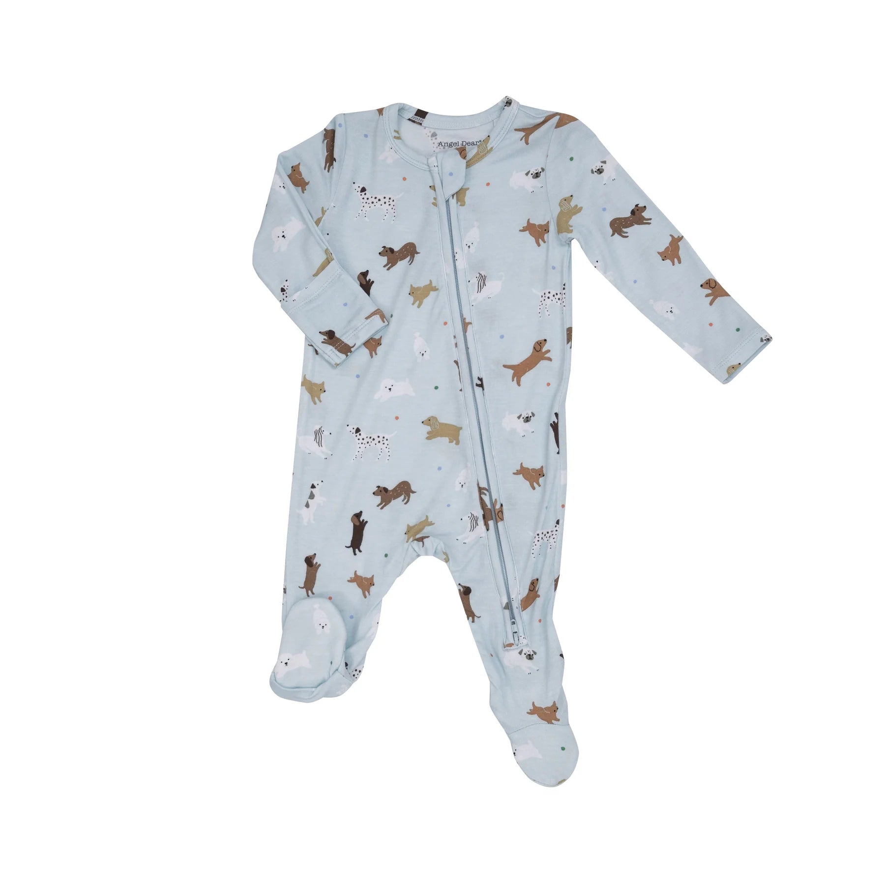 2 Way Zipper Footie in Black Cows  - Doodlebug's Children's Boutique