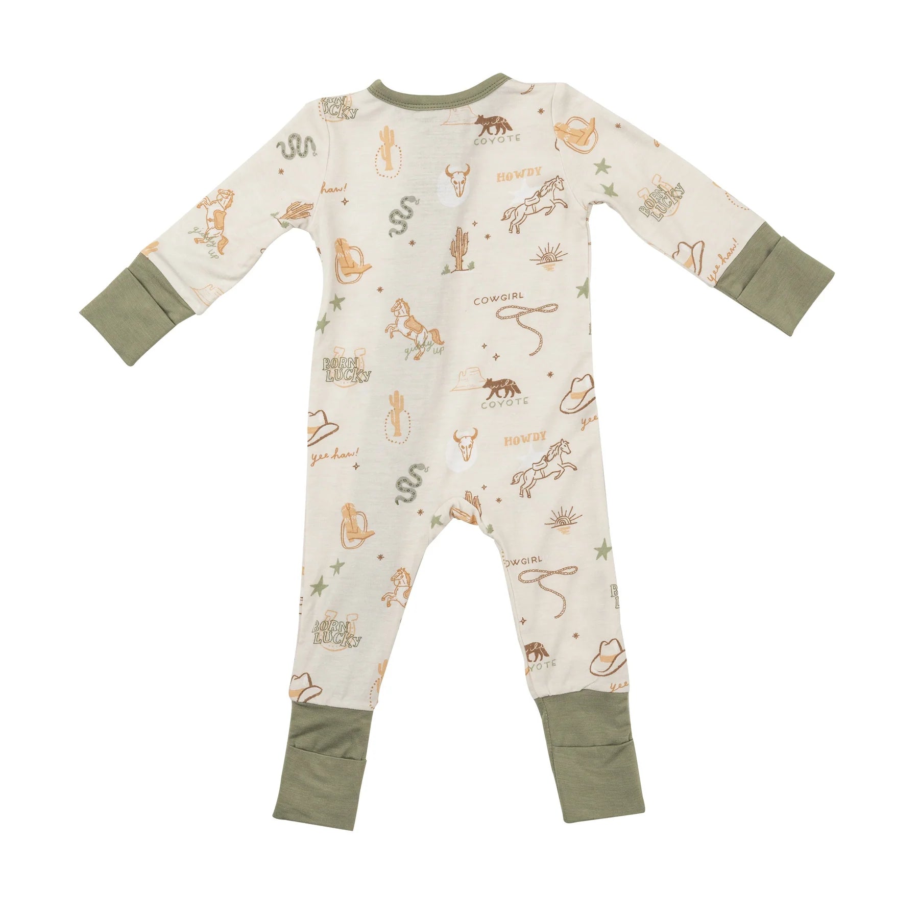 2 Way Zipper Romper in Wild Wild West  - Doodlebug's Children's Boutique