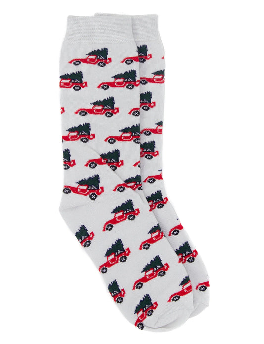 Christmas Truck Lucky Duck Socks  - Doodlebug's Children's Boutique