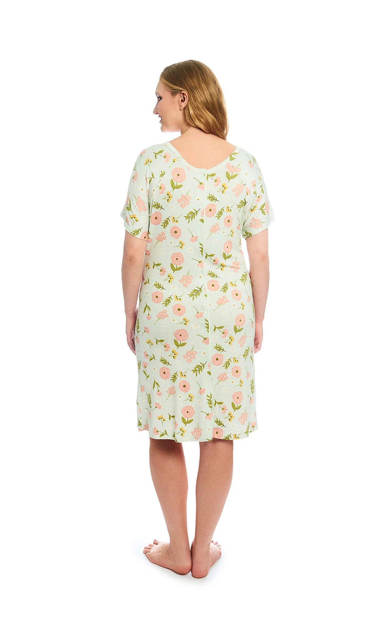 Carnation Rosa Hospital Gown  - Doodlebug's Children's Boutique