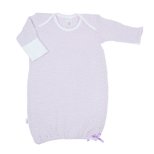 Solid Lavender Overlap Shoulder Gown - Doodlebug's Children's Boutique