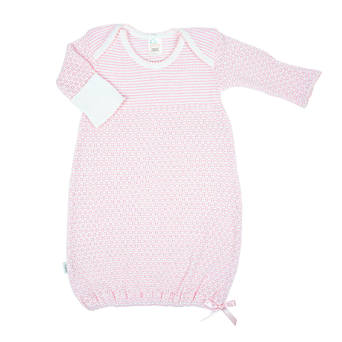 Solid Pink Overlap Shoulder Gown - Doodlebug's Children's Boutique