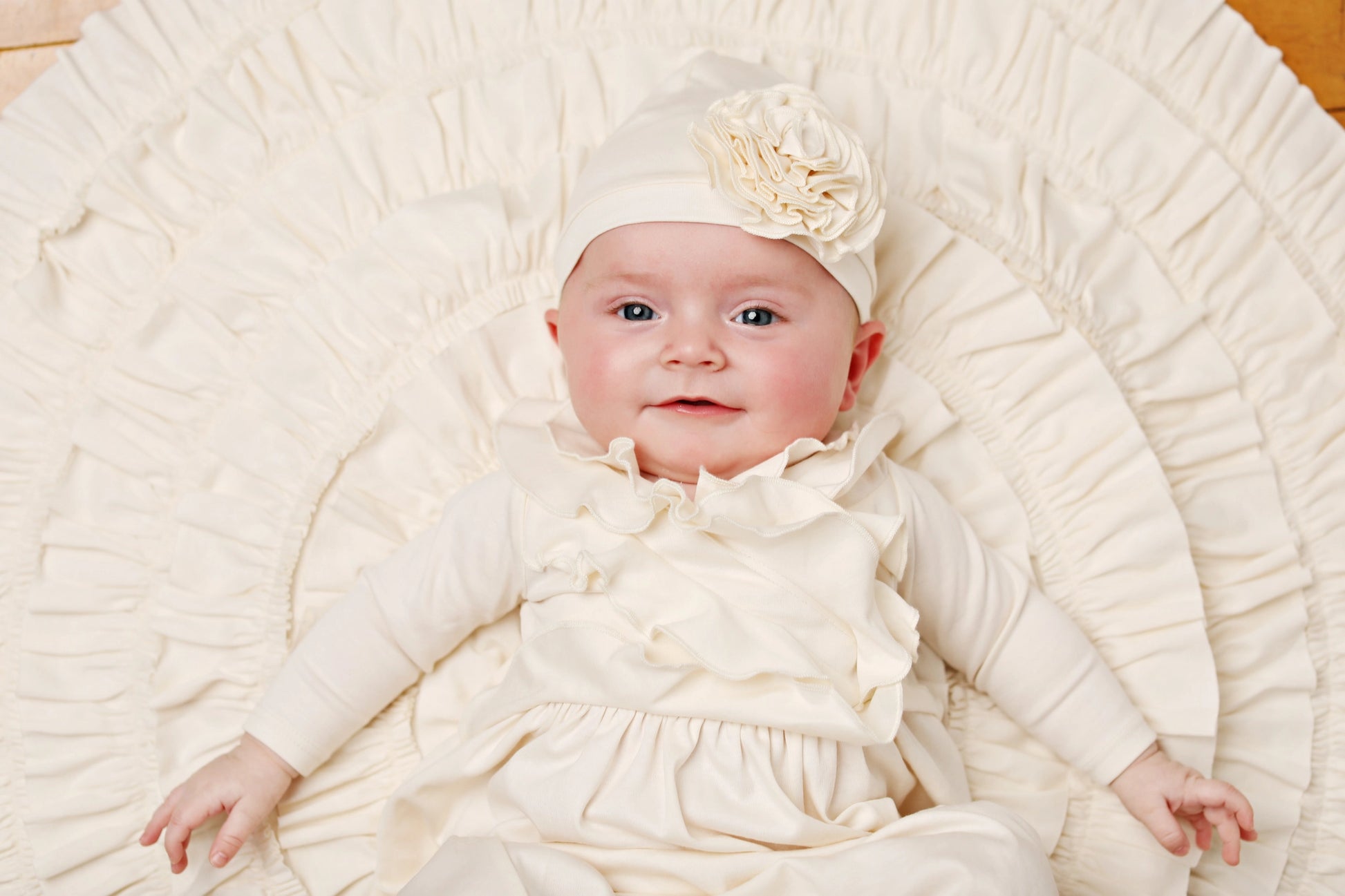 Jenna Gown in Eggnog - Doodlebug's Children's Boutique