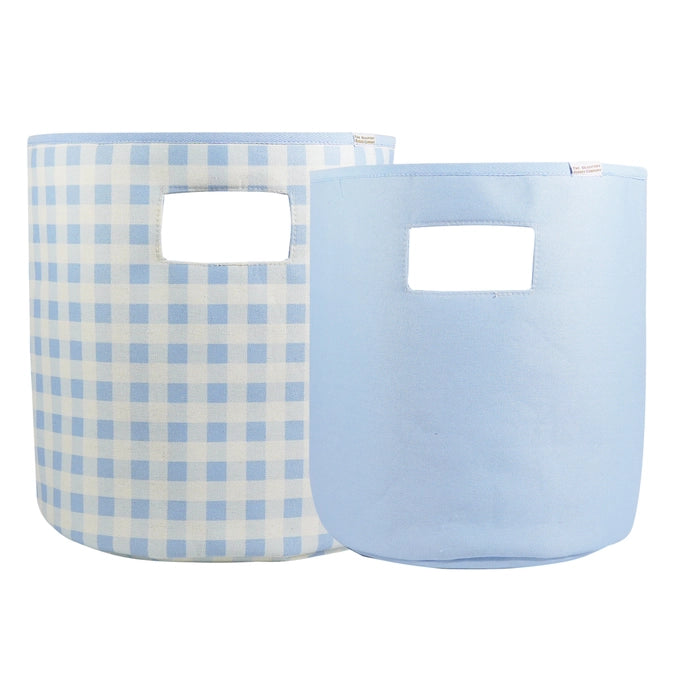 Soft Storage Set in Buckhead Blue Gingham  - Doodlebug's Children's Boutique