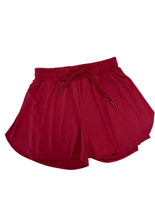 Crimson Swing Shorts  - Doodlebug's Children's Boutique