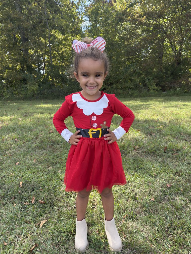 Red White Stripe Sequin King Bow - Doodlebug's Children's Boutique