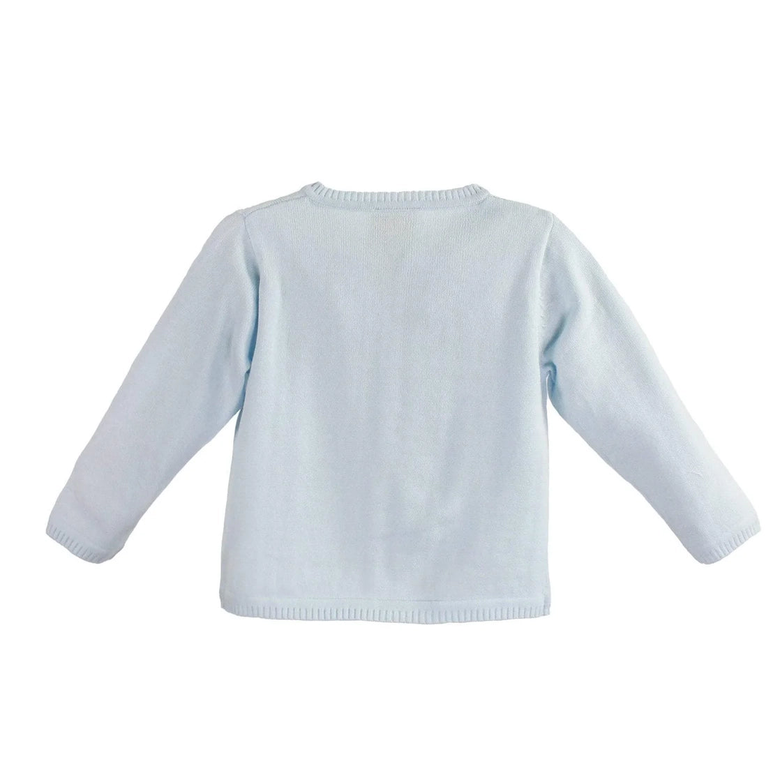 Ladder Edge Cardigan Sweater in Blue  - Doodlebug's Children's Boutique