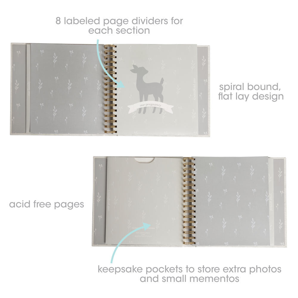 Deer Print Baby Memory Book