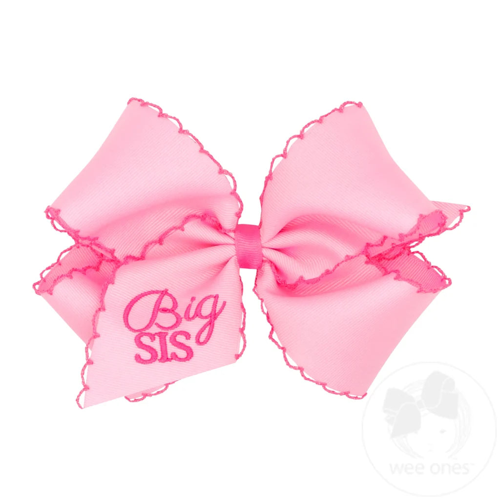 Pink Big Sis Moonstitch King Bow