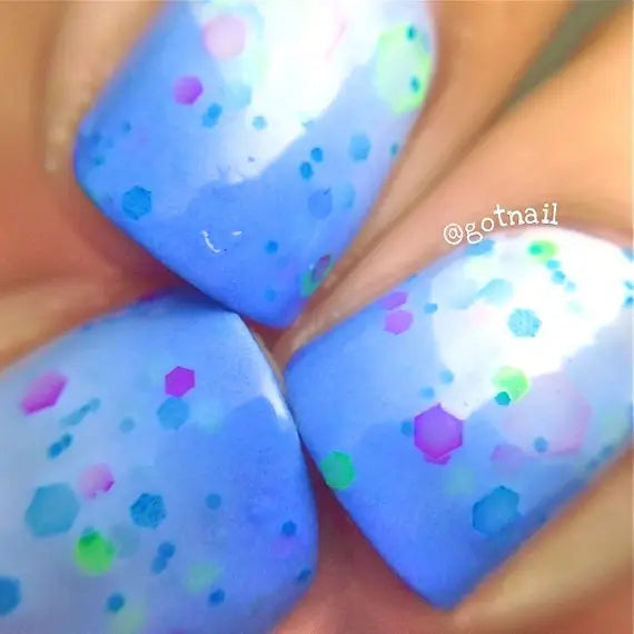 Color Changing Thermal Nail Polish in Periwinkle Twinkle  - Doodlebug's Children's Boutique