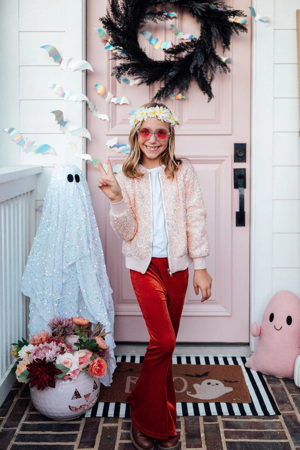 Pumpkin Spice Velvet Bells - Doodlebug's Children's Boutique