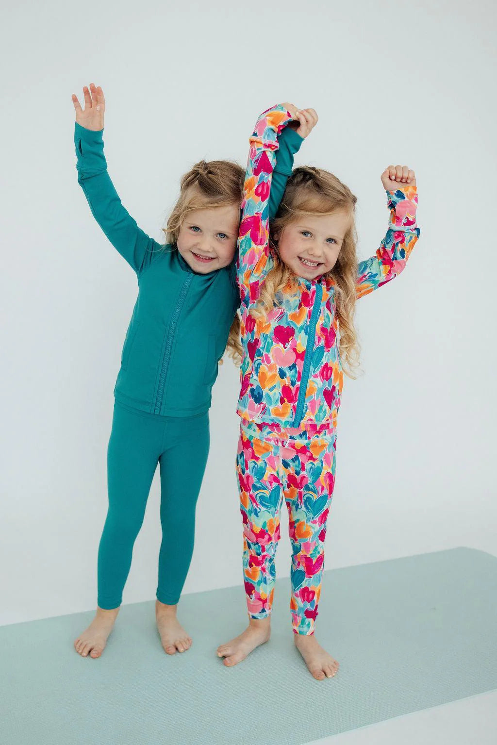 Heart Hustle Full-Zip Ruffle Active Jacket - Doodlebug's Children's Boutique