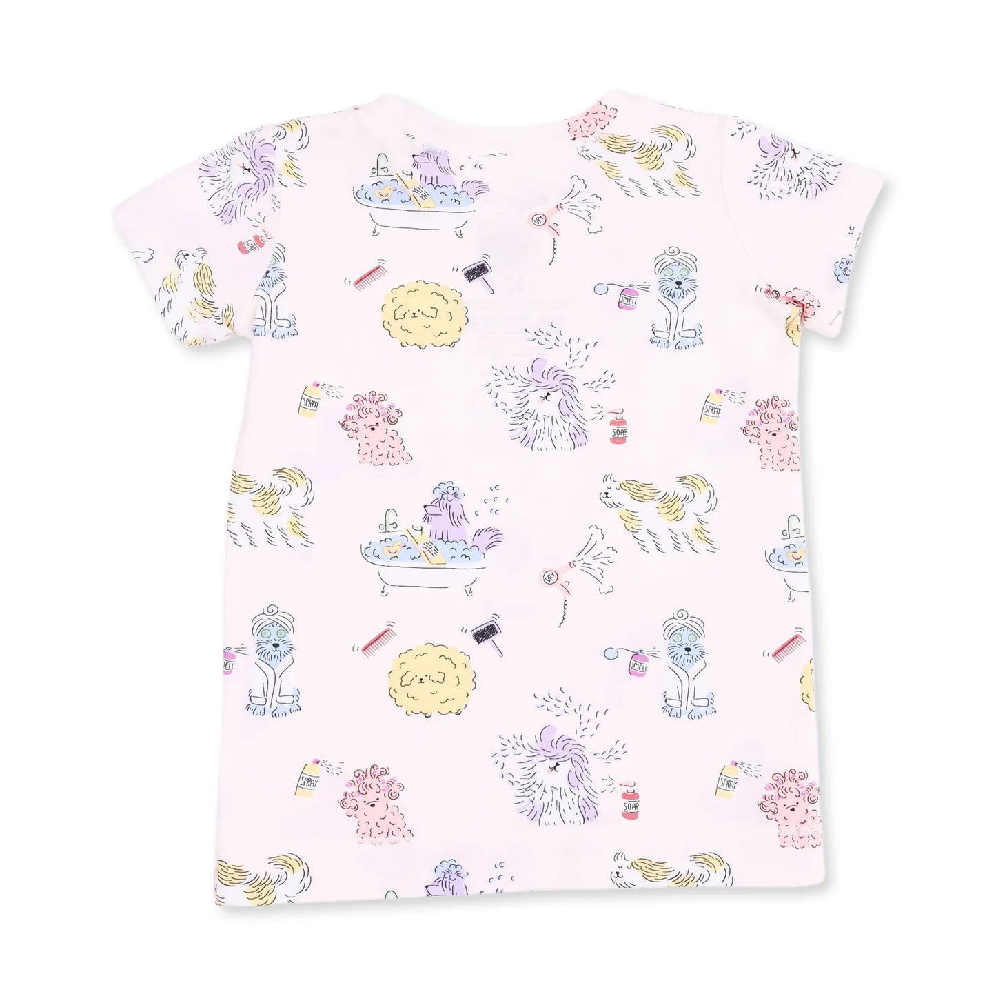 Spa Dogs Short Sleeve Loungewear Set - Doodlebug's Children's Boutique