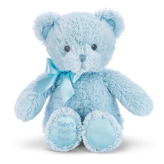 Blue Baby's First Bear - Doodlebug's Children's Boutique