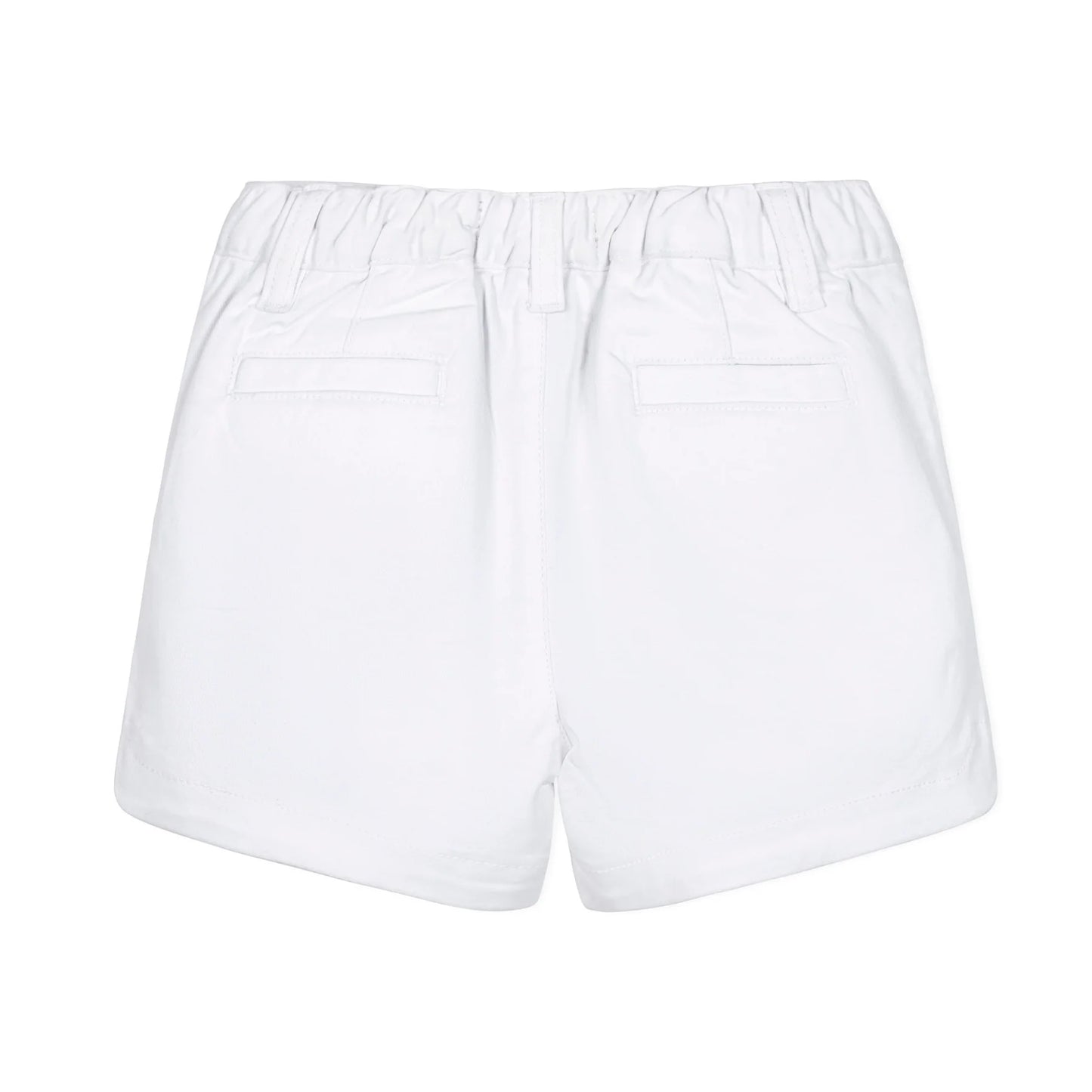 White Organic Stretch Chino Short - Doodlebug's Children's Boutique