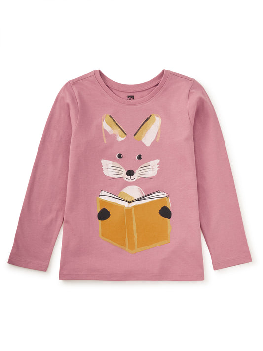 Reading Fox Double Sided Tee - Doodlebug's Children's Boutique