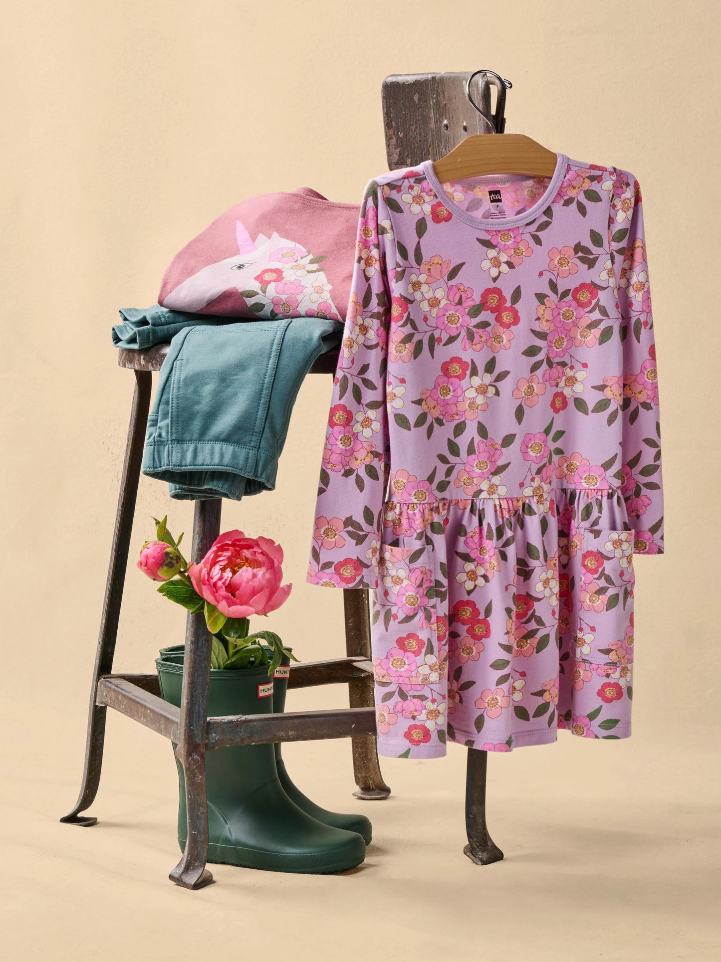 Rosa Canina Long Sleeve Pocket Dress