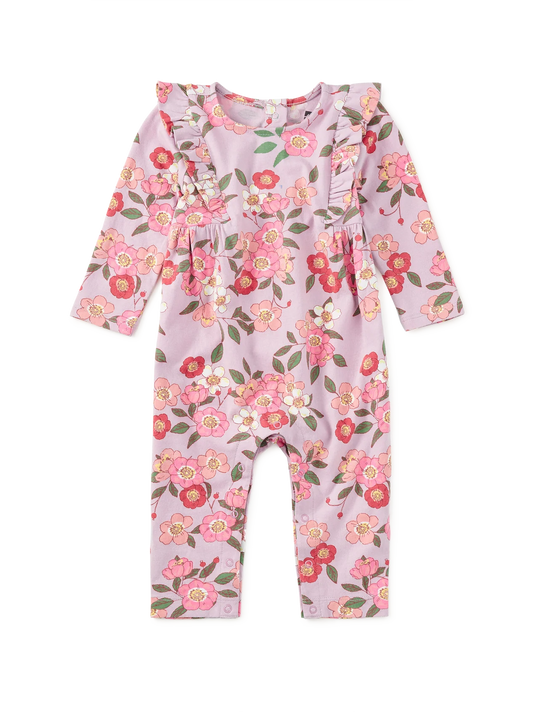 Rosa Canina Ruffle Shoulder Romper - Doodlebug's Children's Boutique
