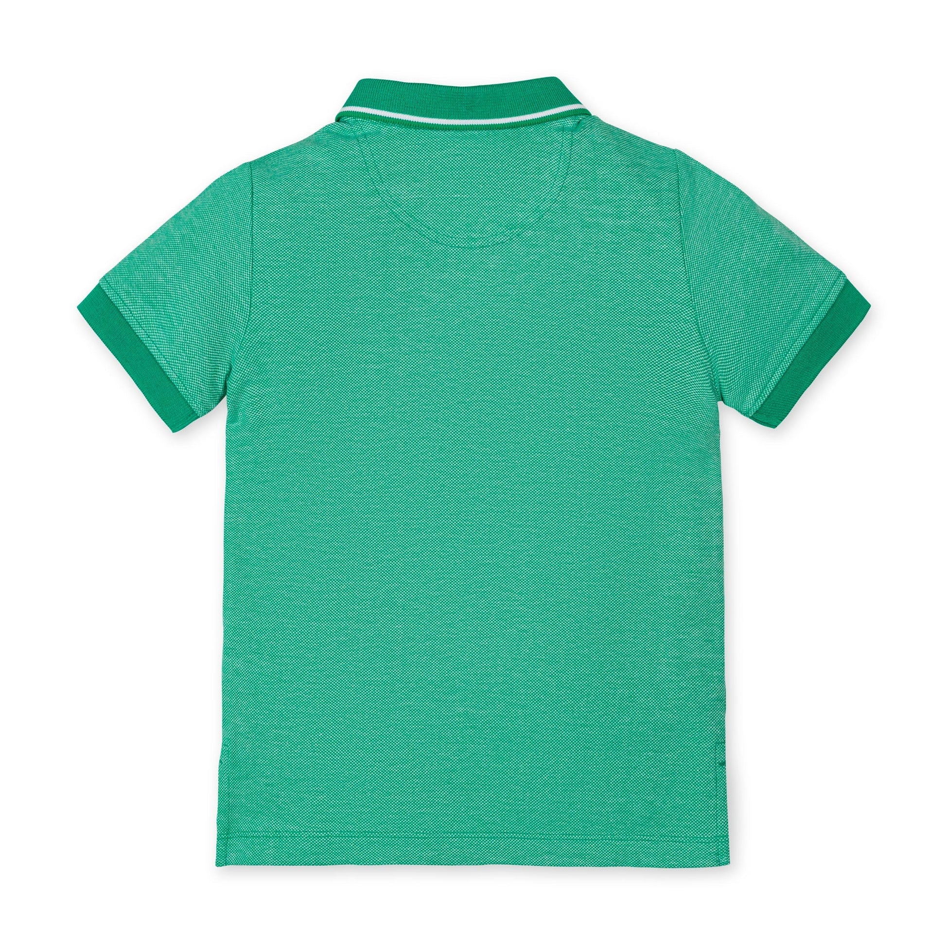Kelly Green Organic Pique Polo - Doodlebug's Children's Boutique