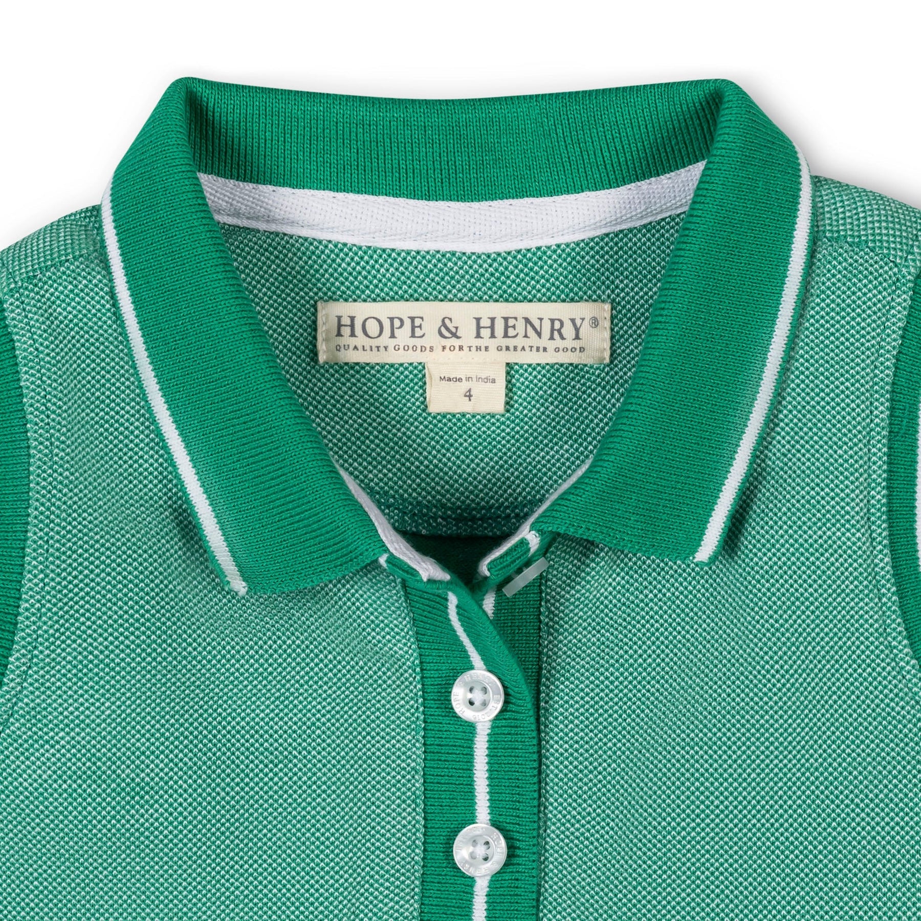 Kelly Green Organic Pique Polo Dress - Doodlebug's Children's Boutique